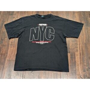 Vintage Phat Farm Shirt Mens XL Black NYC 456 Graphic Made in USA Streetwear 90s